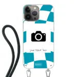 Apple iPhone 13 Pro Max Crossbody case (back printed, transparent)