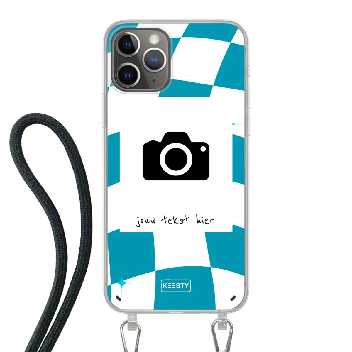 Apple iPhone 11 Pro Crossbody case (back printed, transparent)