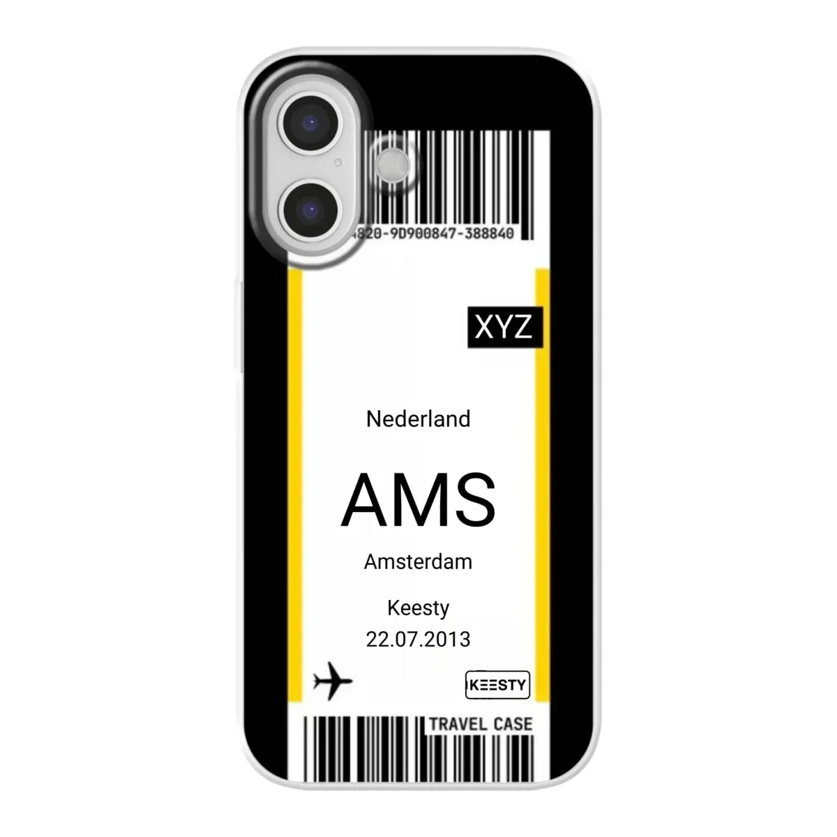 Eigen hoesje maken - Vliegticket - Soft hoesje