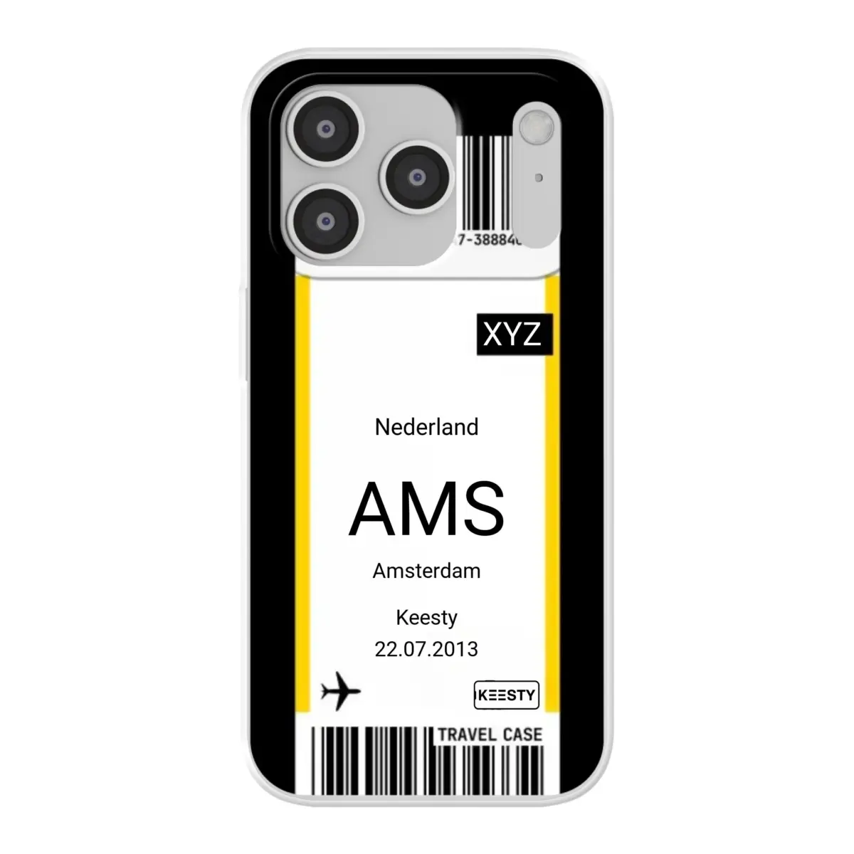 Eigen hoesje maken - Vliegticket - Soft hoesje