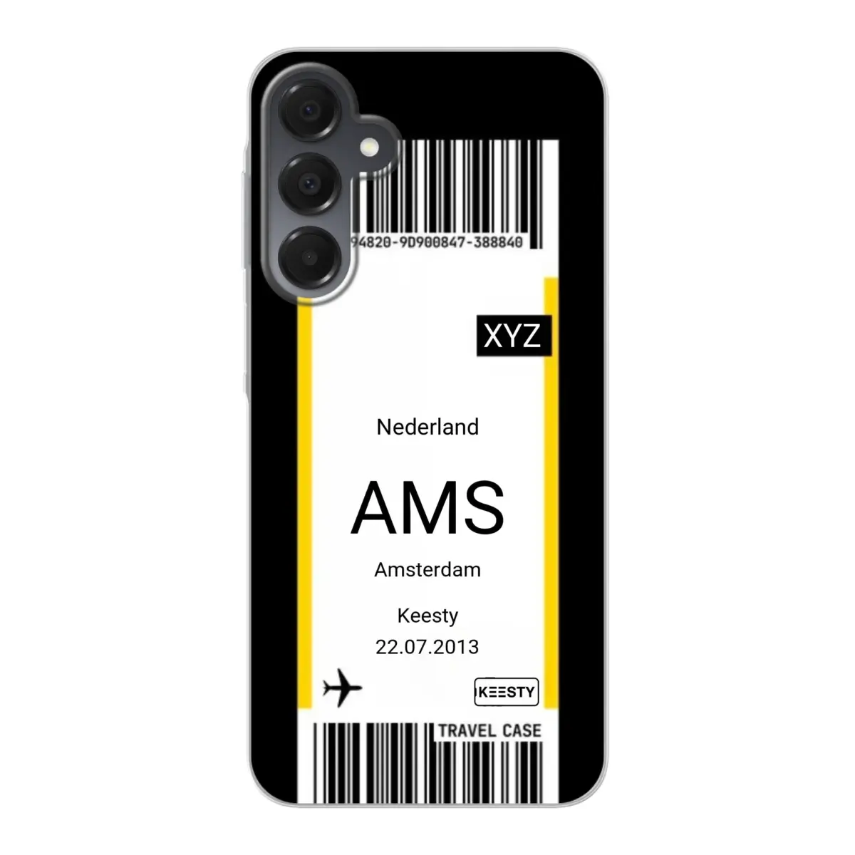 Eigen hoesje maken - Vliegticket - Soft hoesje