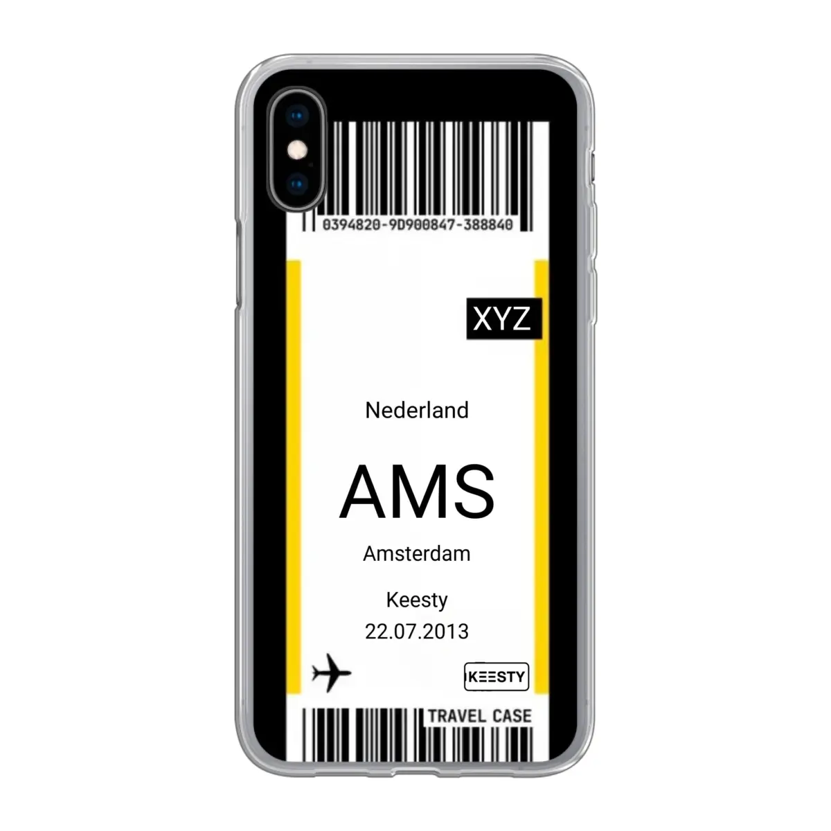 Eigen hoesje maken - Vliegticket - Soft hoesje