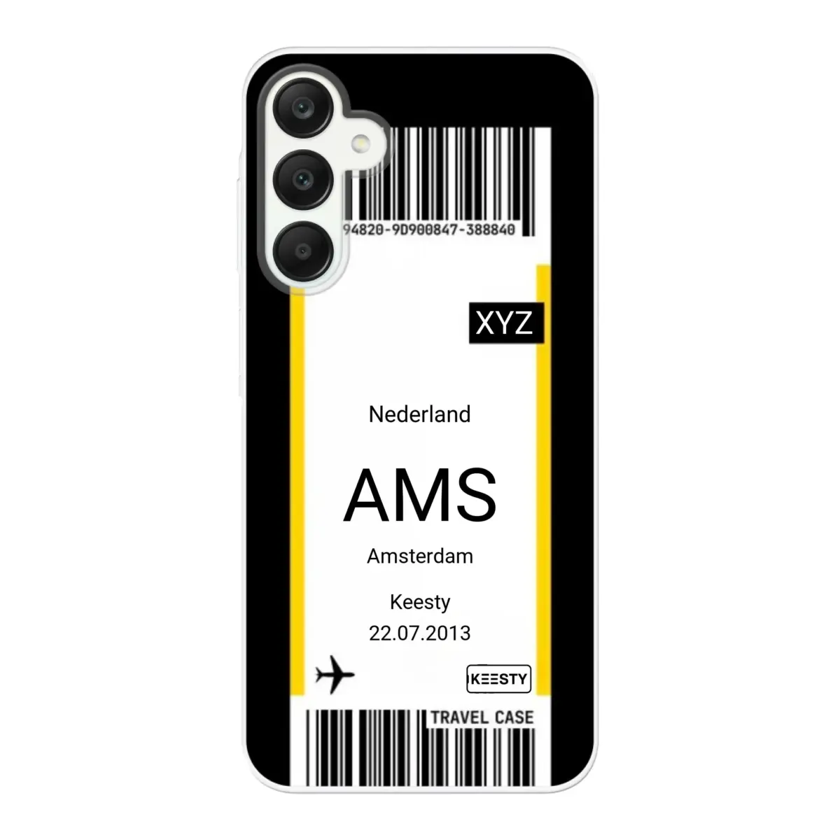 Eigen hoesje maken - Vliegticket - Soft hoesje