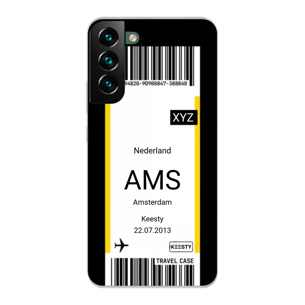 Eigen hoesje maken - Vliegticket - Soft hoesje