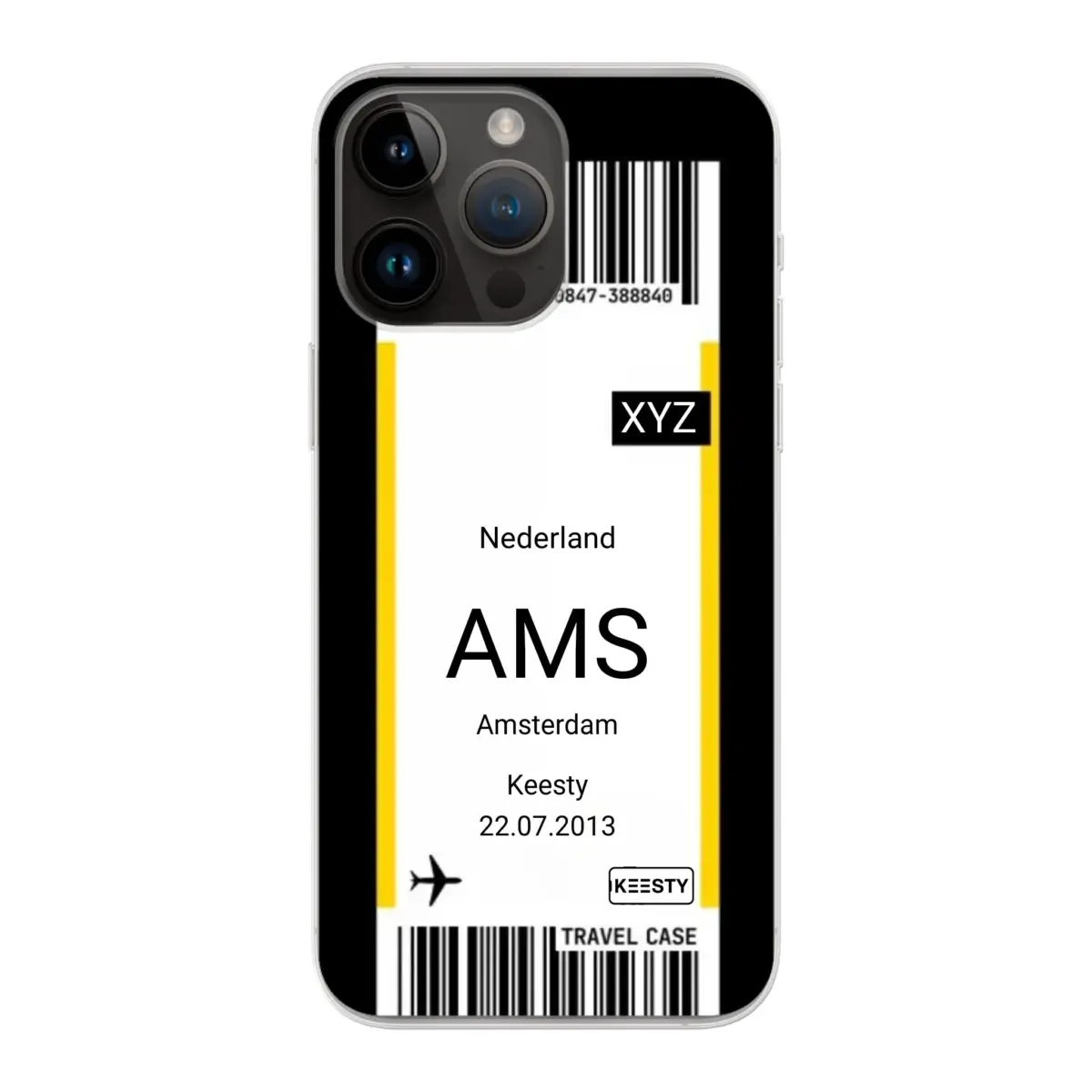 Eigen hoesje maken - Vliegticket - Soft hoesje