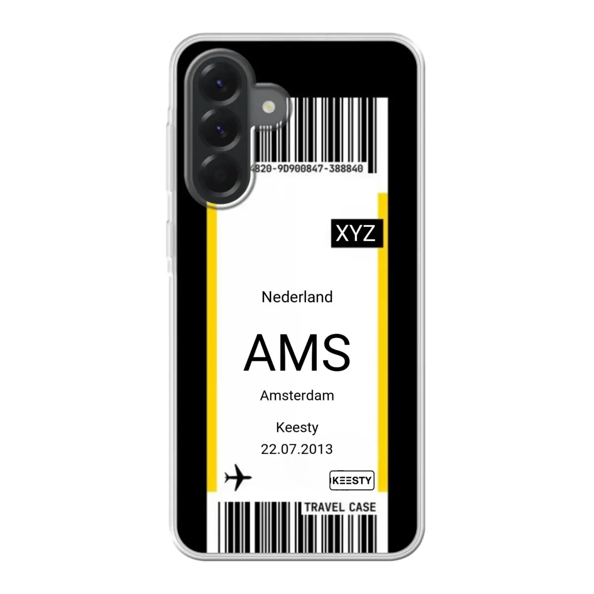 Eigen hoesje maken - Vliegticket - Soft hoesje