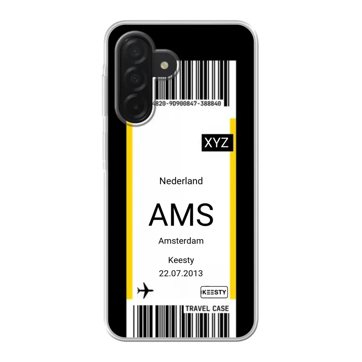 Eigen hoesje maken - Vliegticket - Soft hoesje