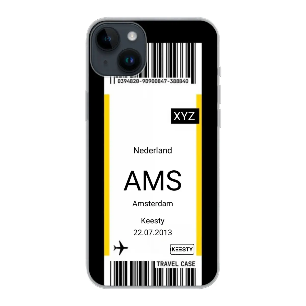 Eigen hoesje maken - Vliegticket - Soft hoesje