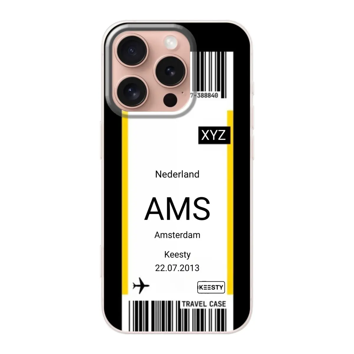 Eigen hoesje maken - Vliegticket - Soft hoesje