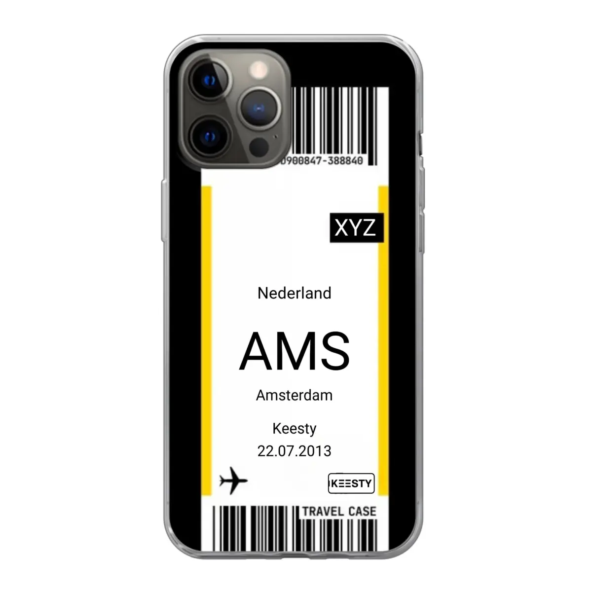 Eigen hoesje maken - Vliegticket - Soft hoesje