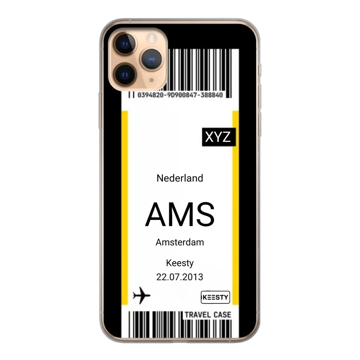 Eigen hoesje maken - Vliegticket - Soft hoesje