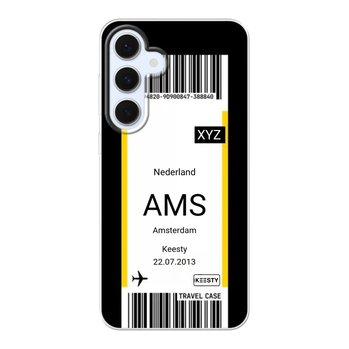 Eigen hoesje maken - Vliegticket - Soft hoesje