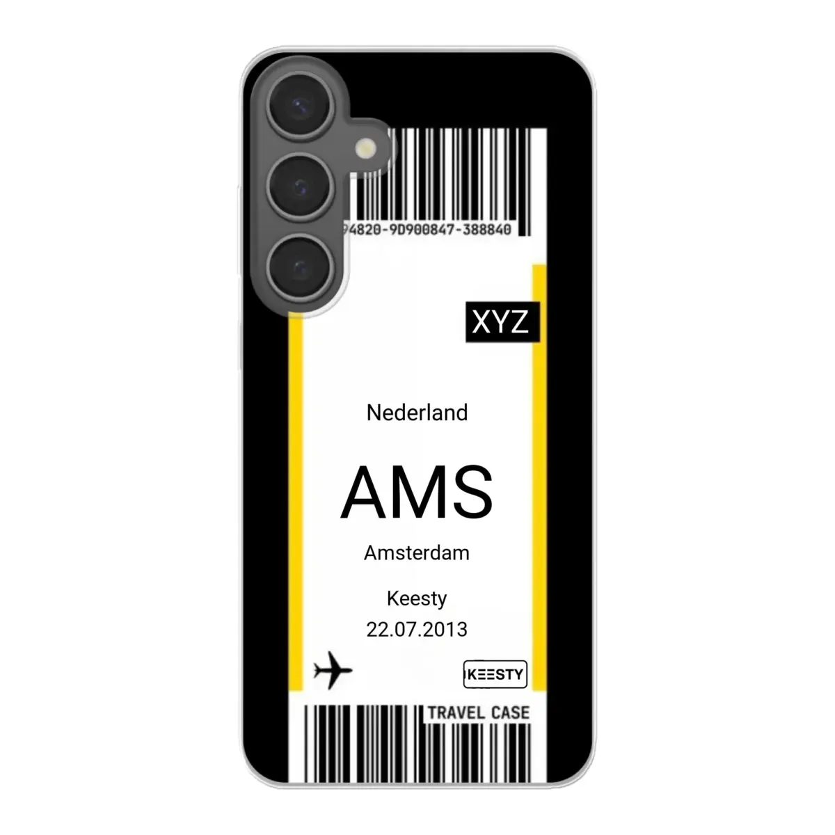 Eigen hoesje maken - Vliegticket - Soft hoesje