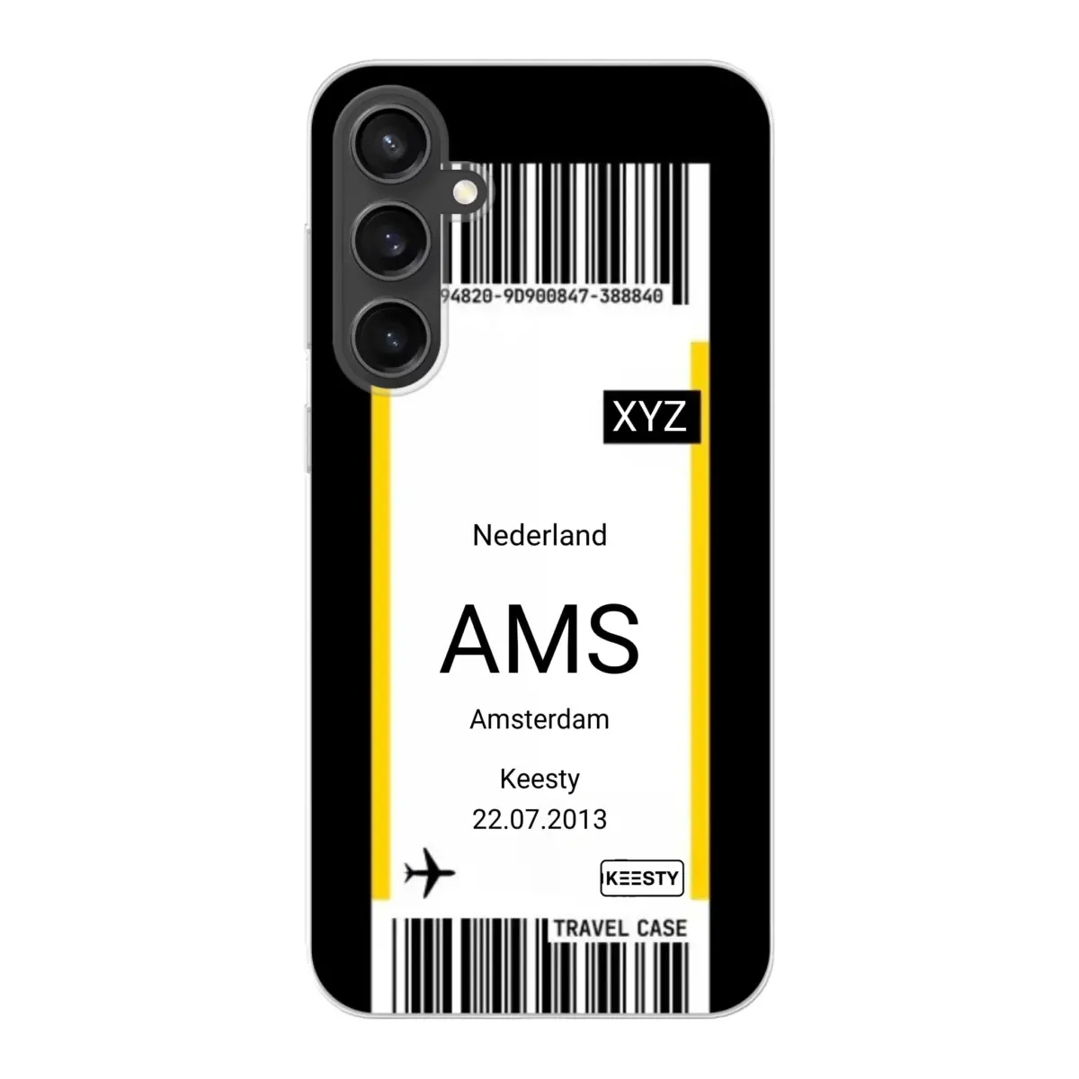 Eigen hoesje maken - Vliegticket - Soft hoesje