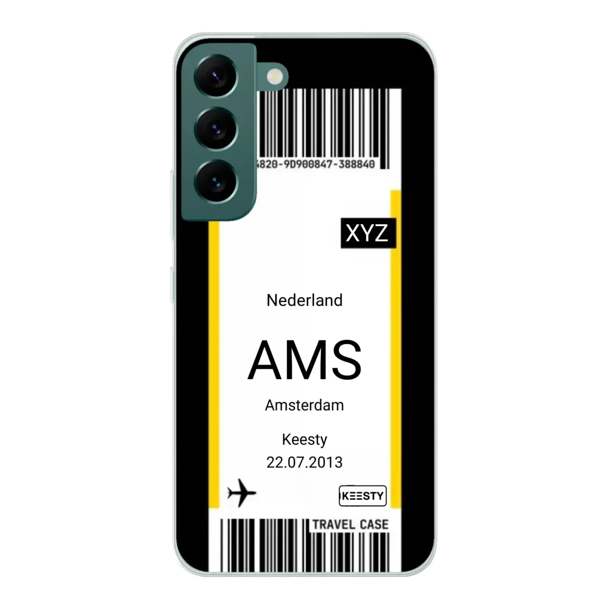 Eigen hoesje maken - Vliegticket - Soft hoesje