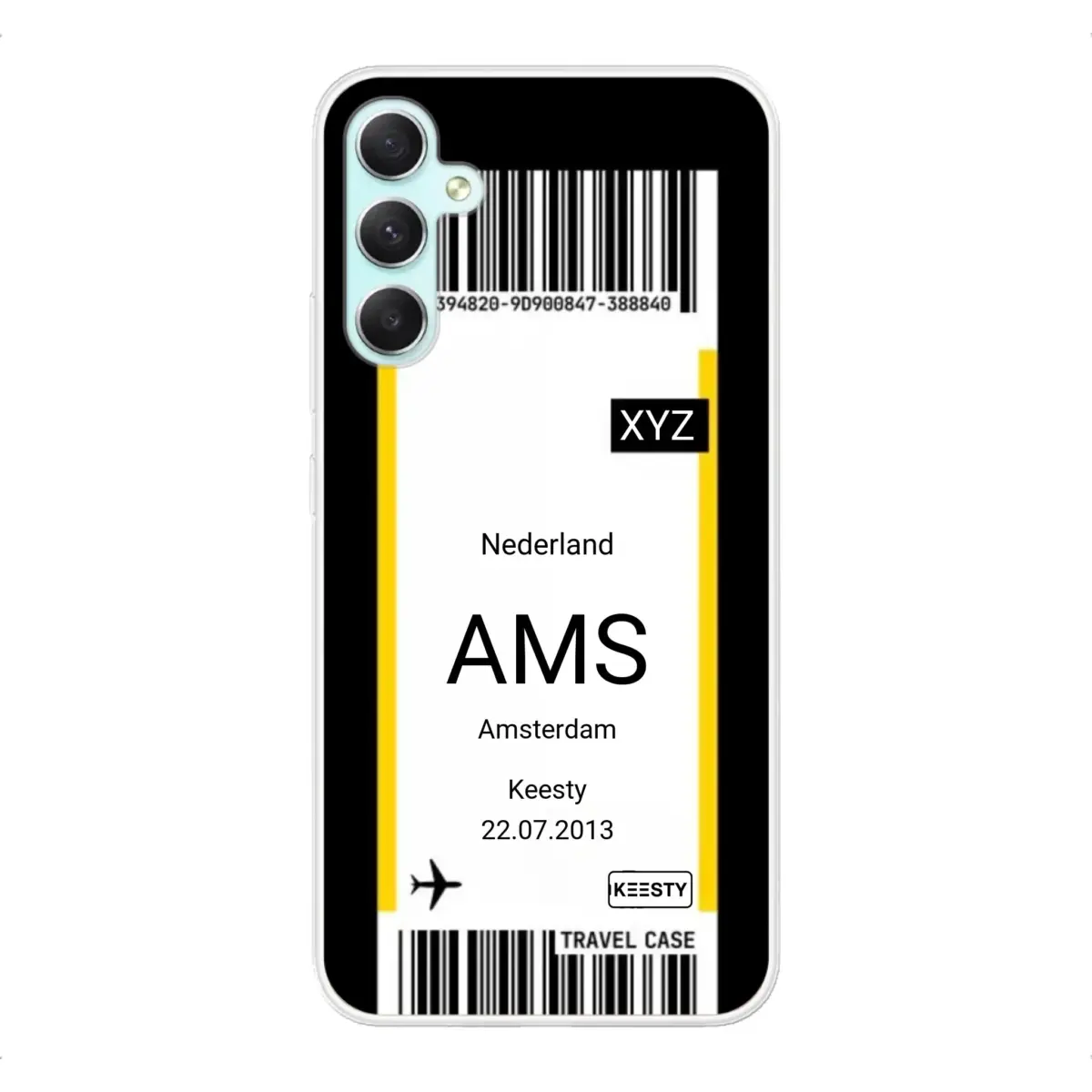 Eigen hoesje maken - Vliegticket - Soft hoesje