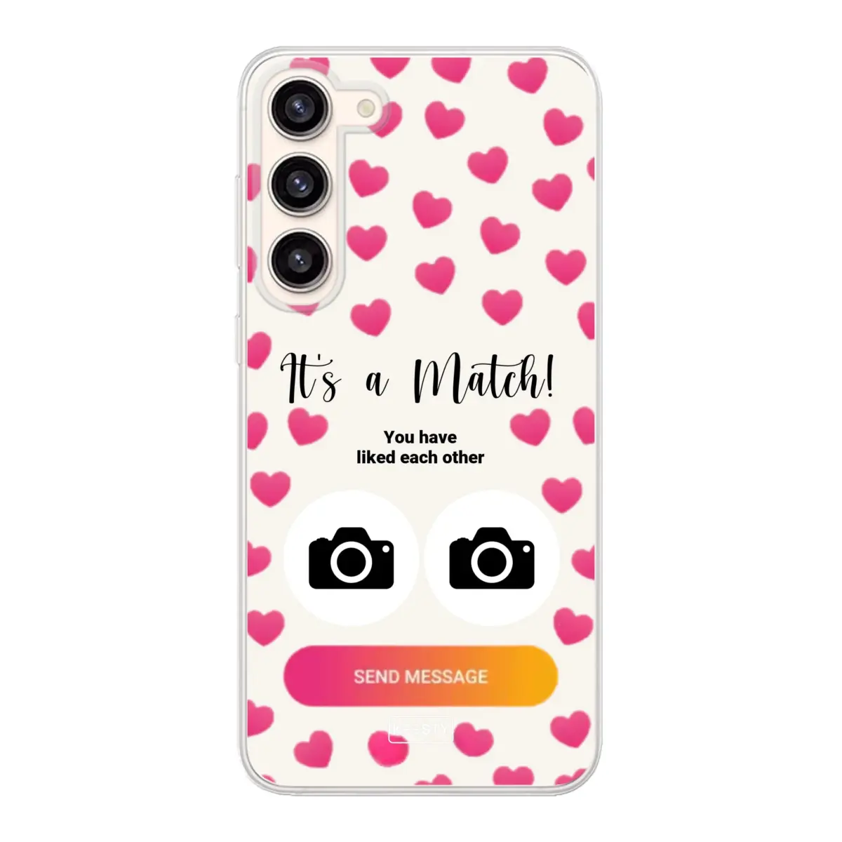 Telefoonhoesje Met Foto - It's a match - Soft hoesje