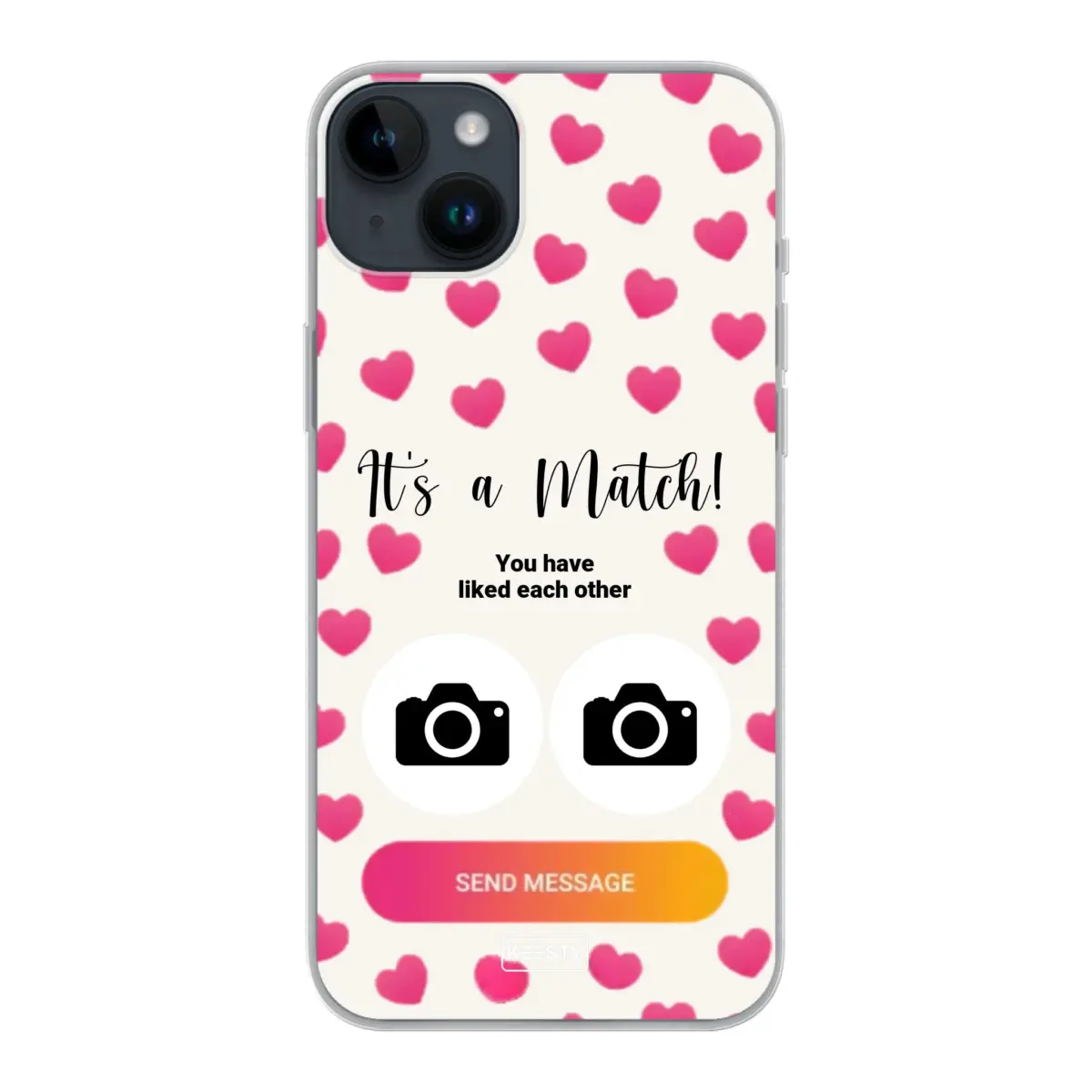 Telefoonhoesje Met Foto - It's a match - Soft hoesje