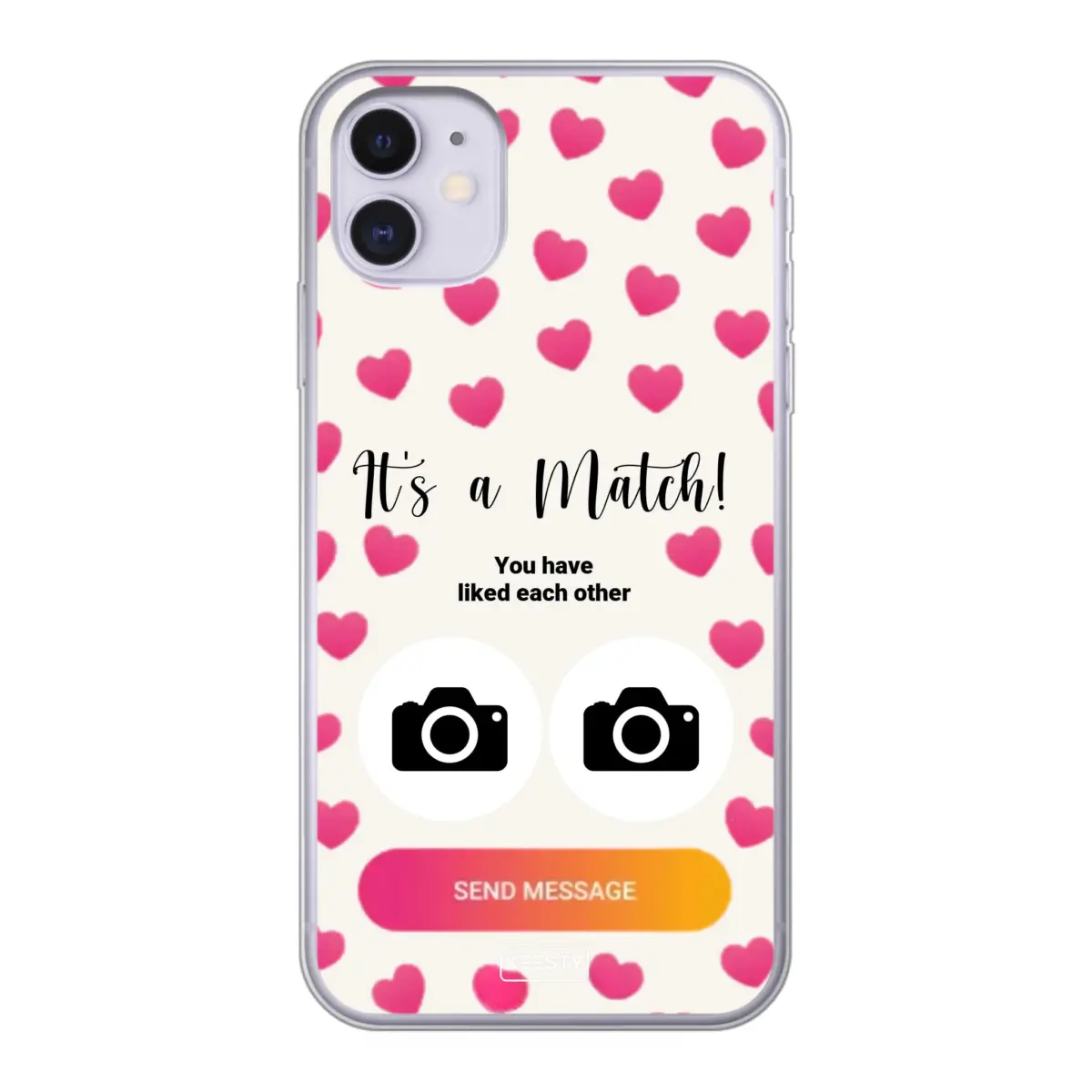 Telefoonhoesje Met Foto - It's a match - Soft hoesje