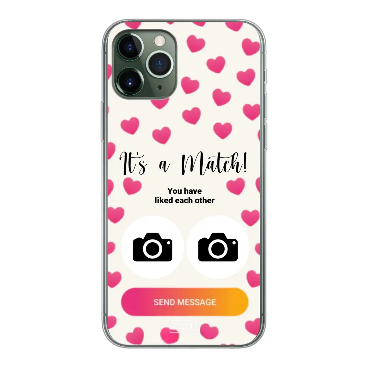 Telefoonhoesje Met Foto - It's a match - Soft hoesje