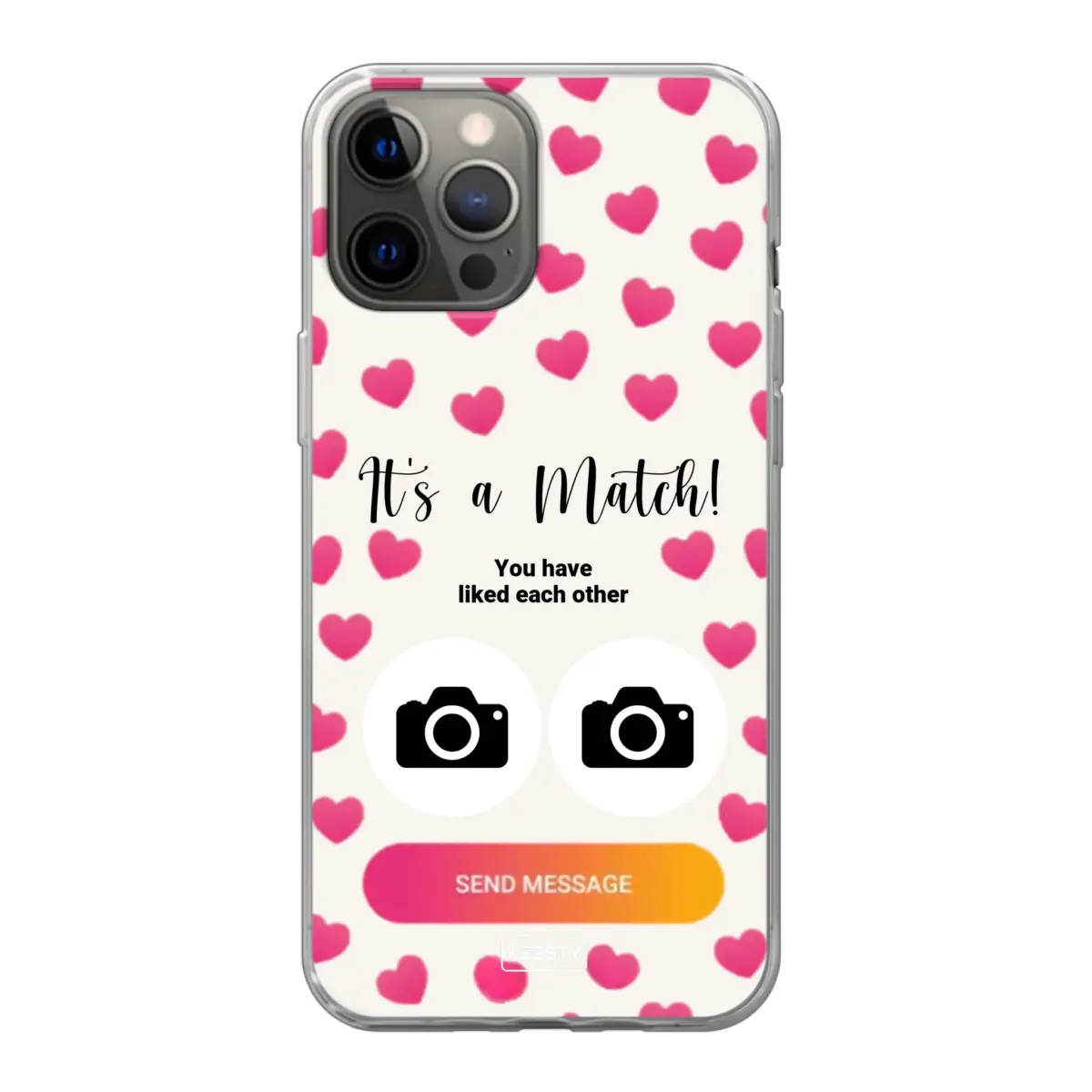 Telefoonhoesje Met Foto - It's a match - Soft hoesje
