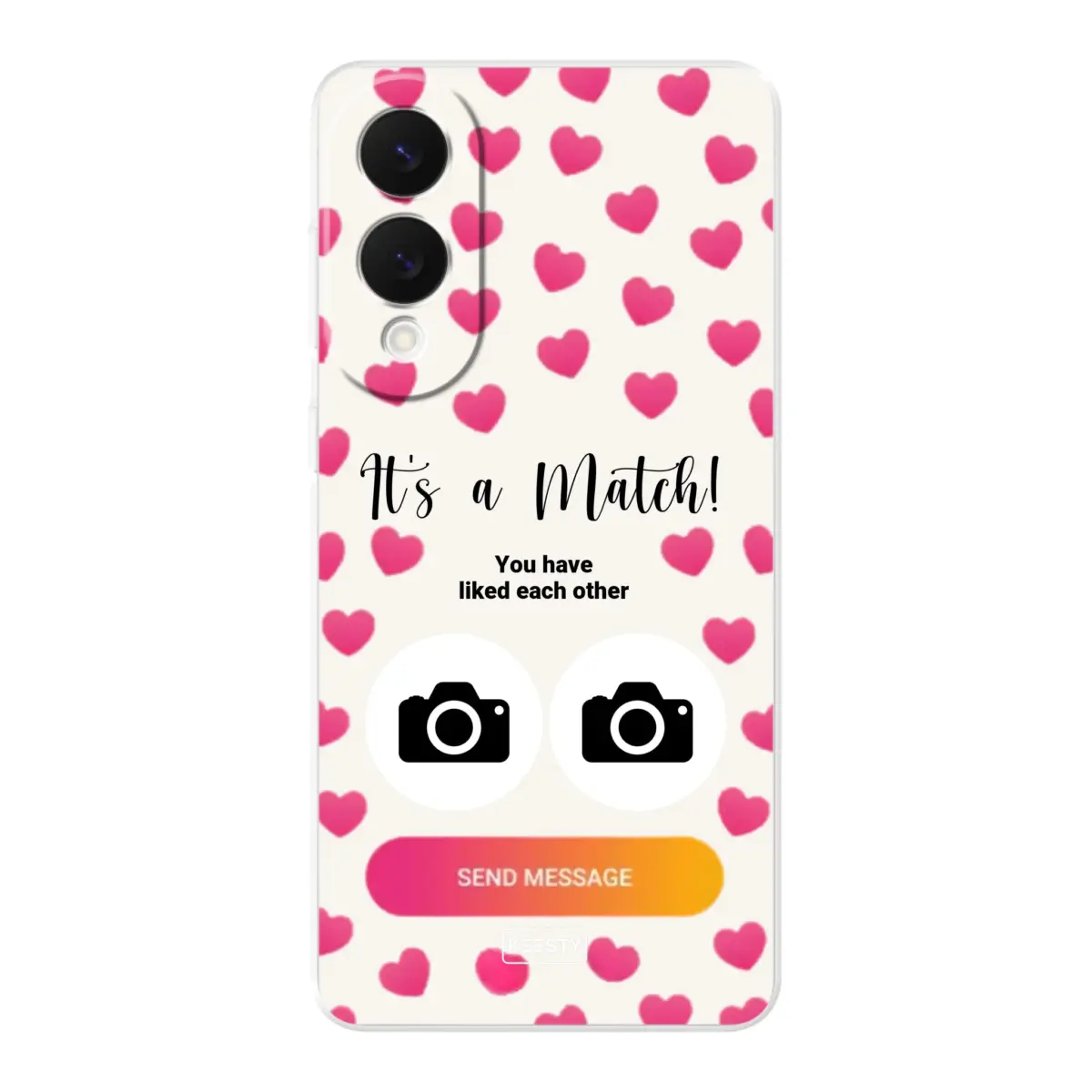 Telefoonhoesje Met Foto - It's a match - Soft hoesje