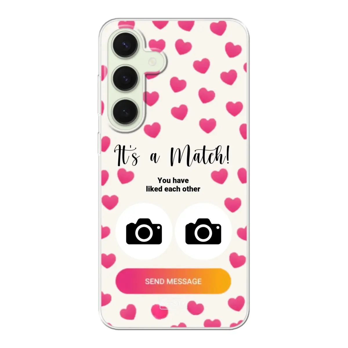 Telefoonhoesje Met Foto - It's a match - Soft hoesje