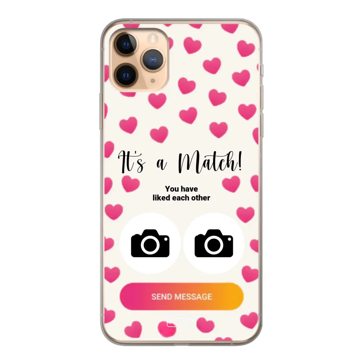 Telefoonhoesje Met Foto - It's a match - Soft hoesje
