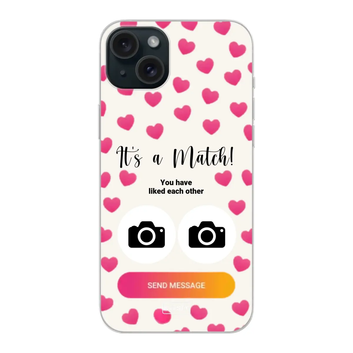 Telefoonhoesje Met Foto - It's a match - Soft hoesje
