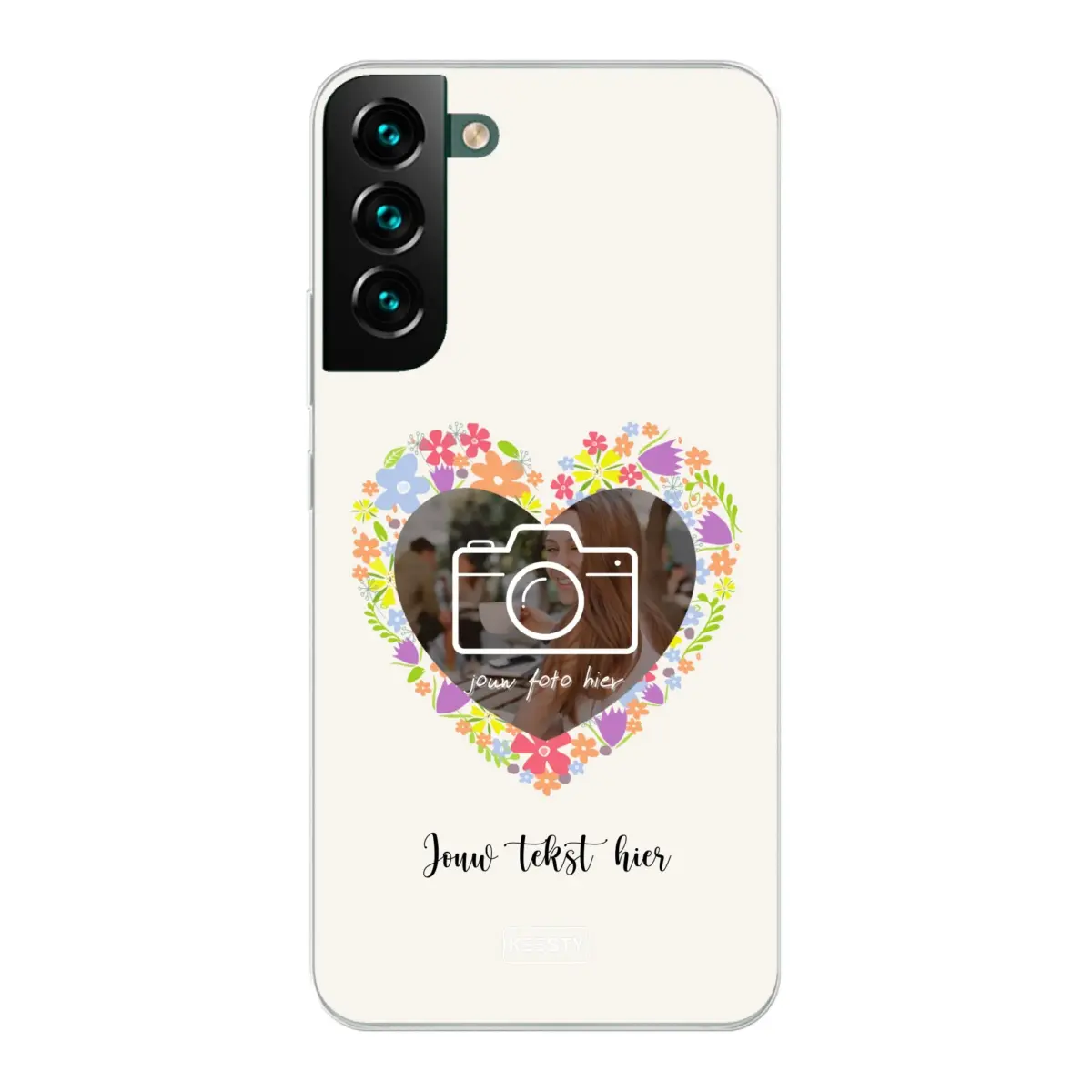 Telefoonhoesje Met Foto - Floral - Soft hoesje