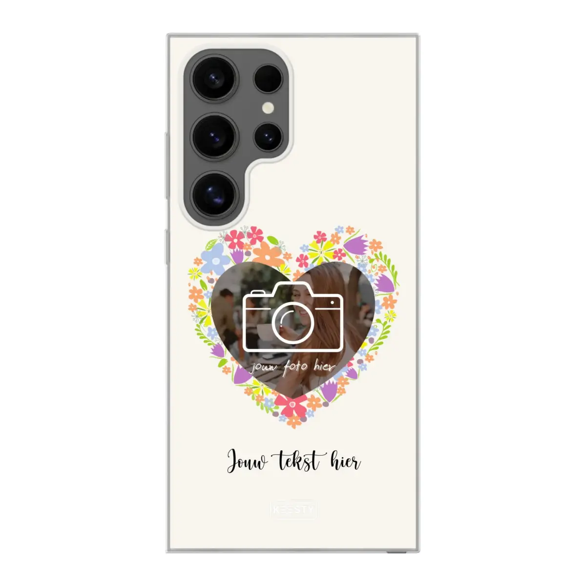 Telefoonhoesje Met Foto - Floral - Soft hoesje