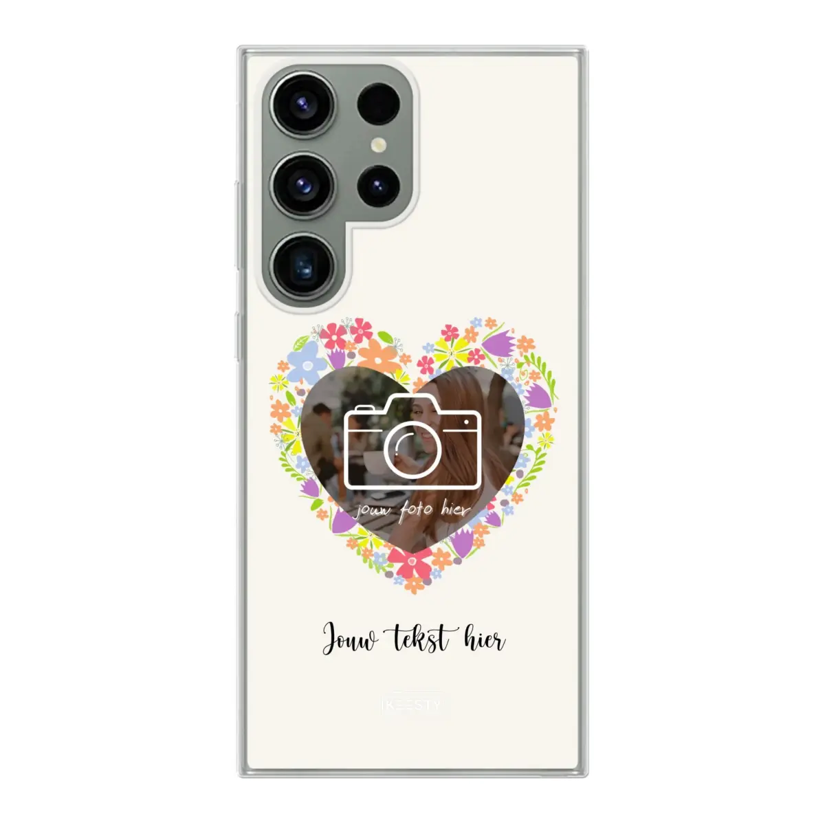 Telefoonhoesje Met Foto - Floral - Soft hoesje