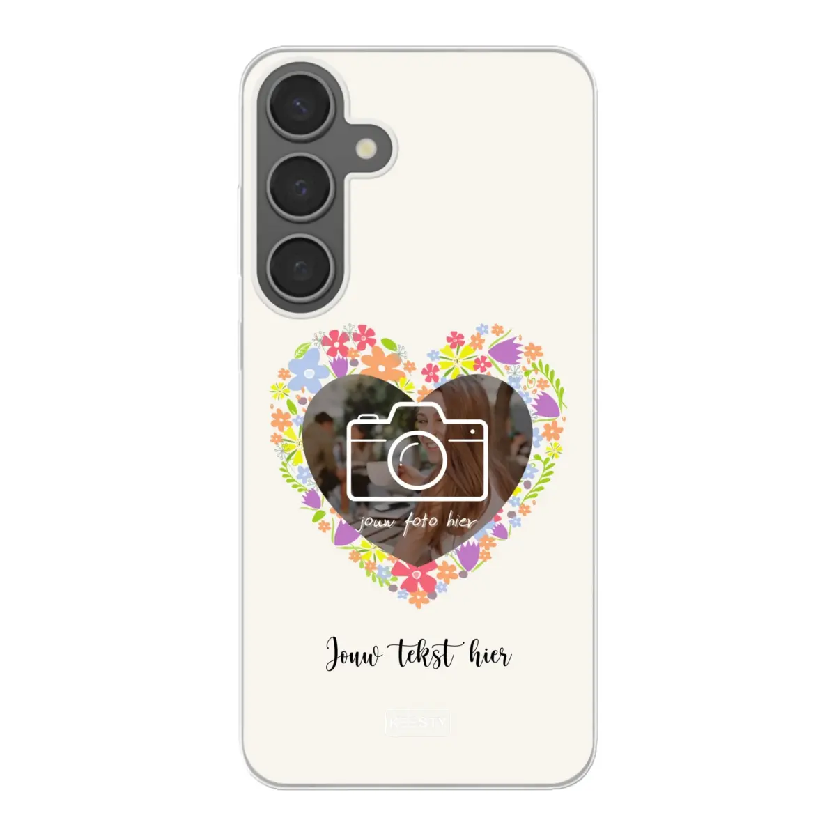 Telefoonhoesje Met Foto - Floral - Soft hoesje