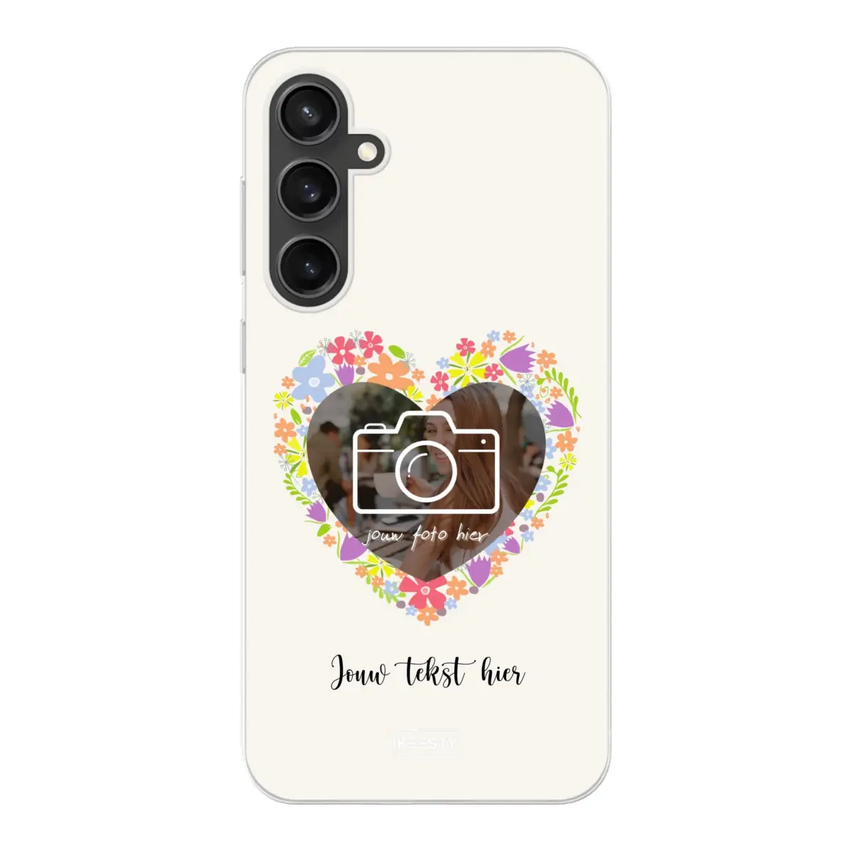Telefoonhoesje Met Foto - Floral - Soft hoesje