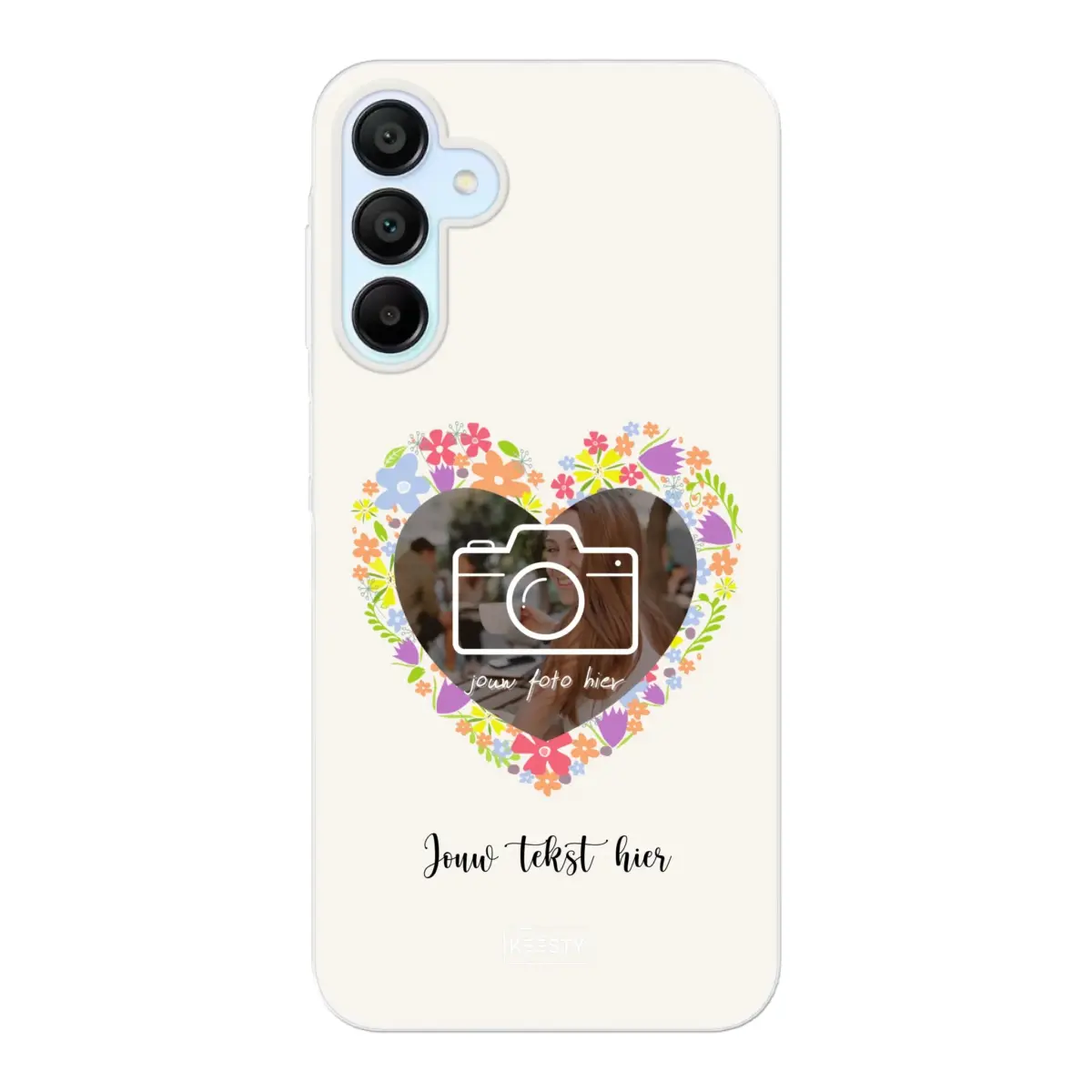 Telefoonhoesje Met Foto - Floral - Soft hoesje