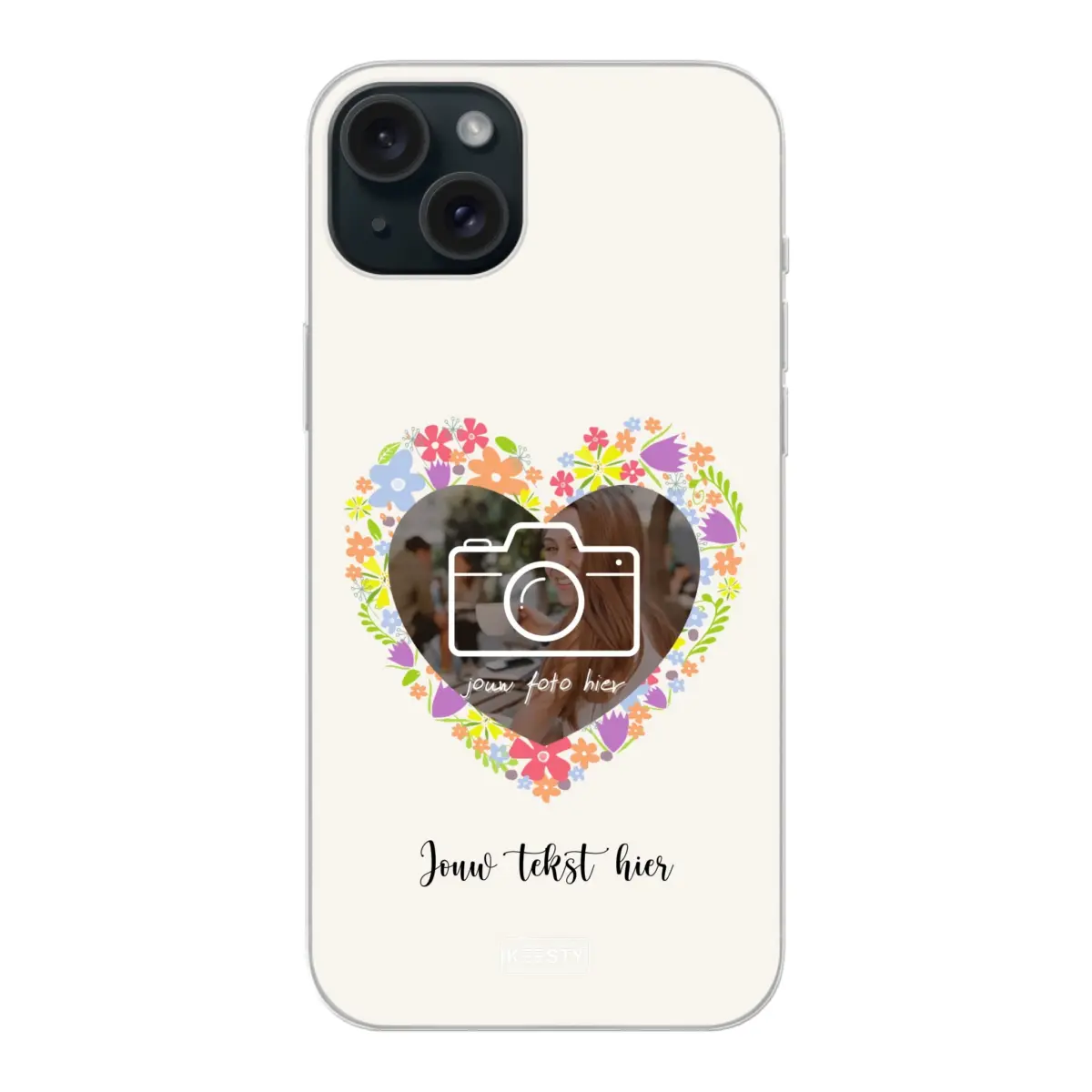 Telefoonhoesje Met Foto - Floral - Soft hoesje