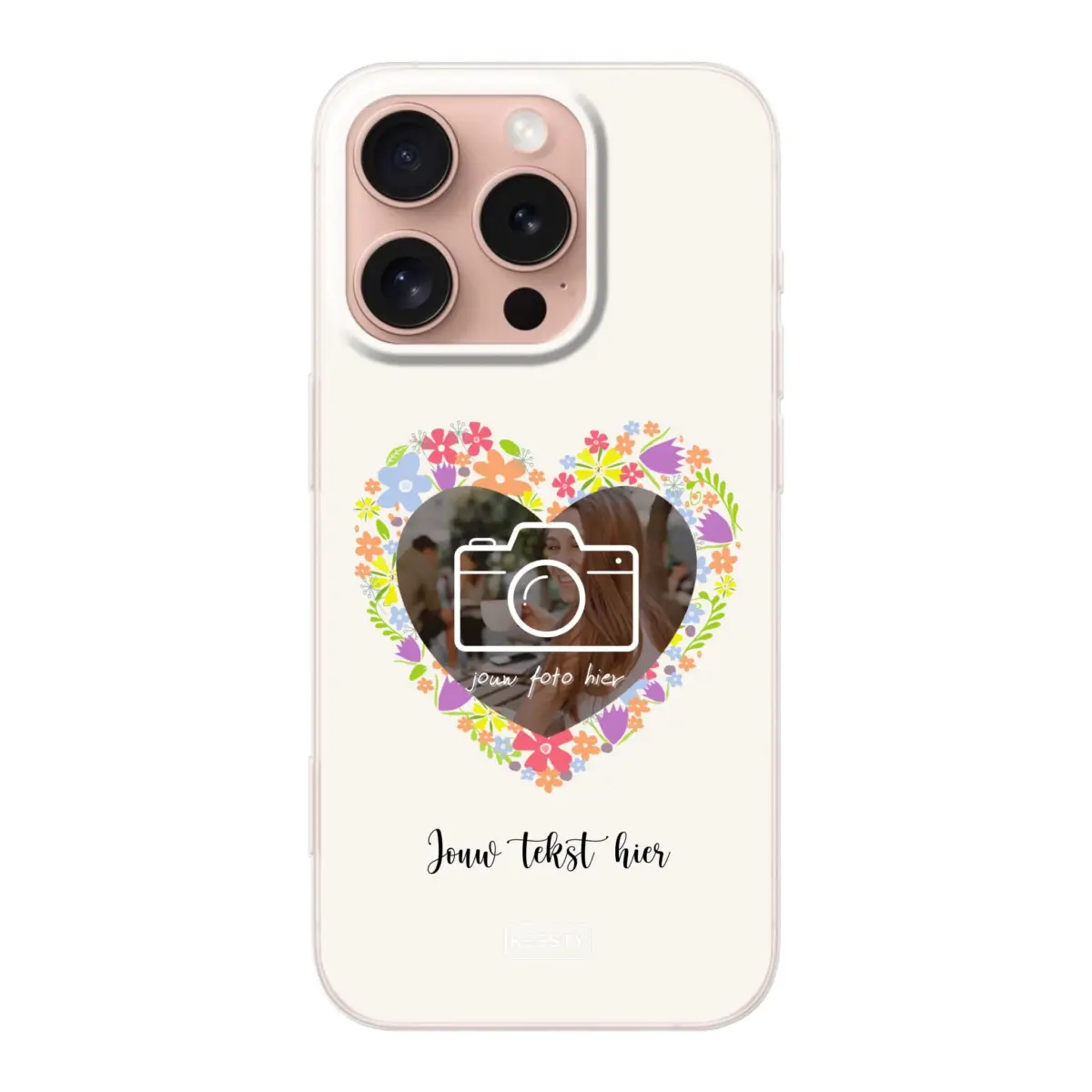 Telefoonhoesje Met Foto - Floral - Soft hoesje