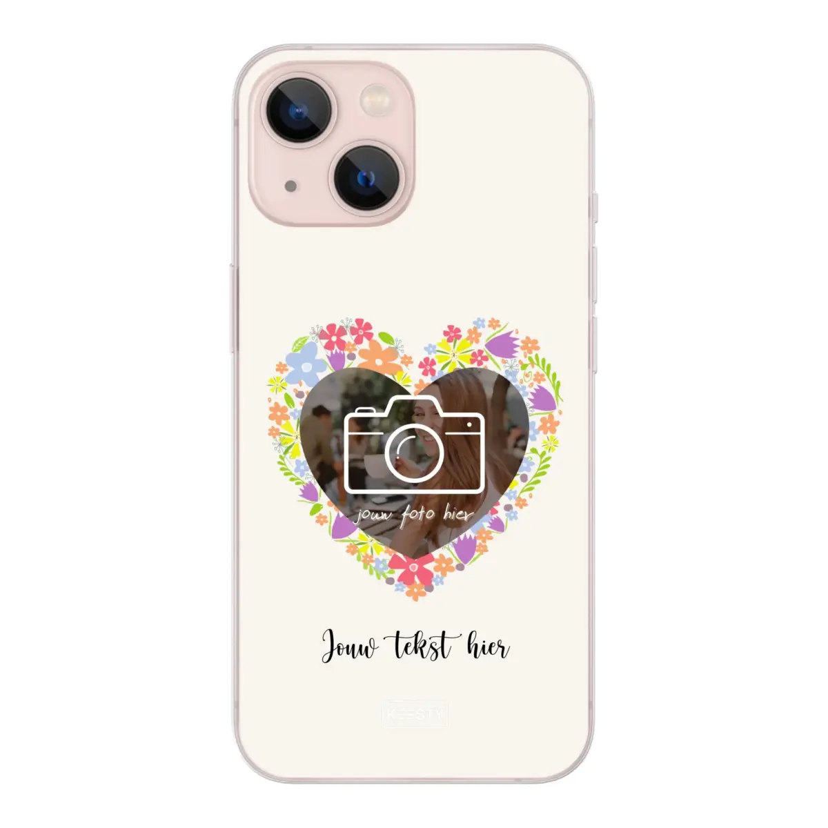 Telefoonhoesje Met Foto - Floral - Soft hoesje