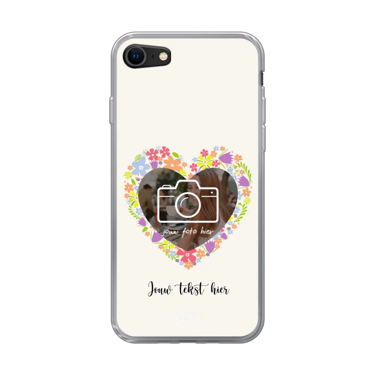 Telefoonhoesje Met Foto - Floral - Soft hoesje
