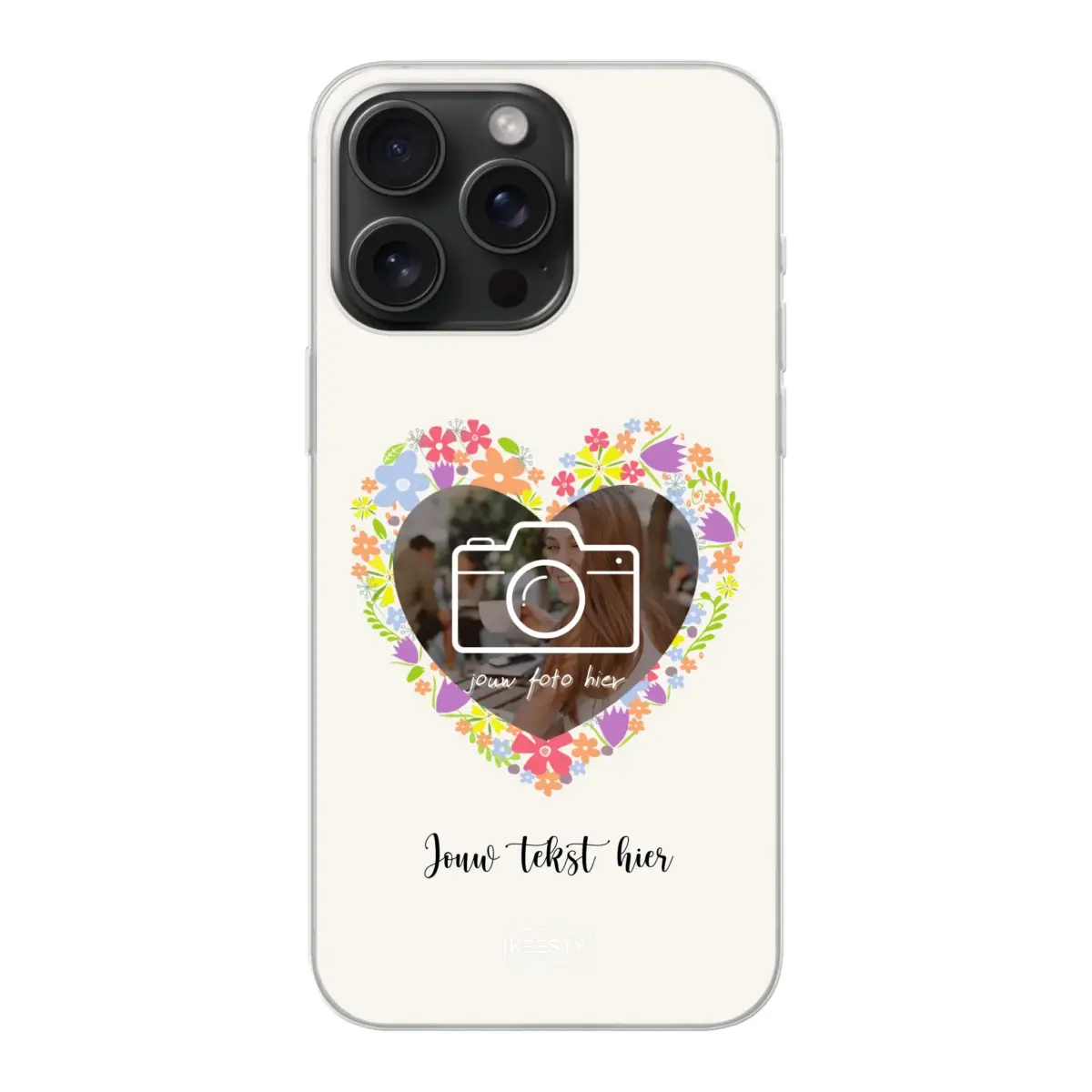 Telefoonhoesje Met Foto - Floral - Soft hoesje