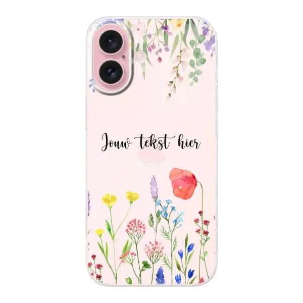 Telefoonhoesje Met Foto Maken - Bloemen - Soft hoesje