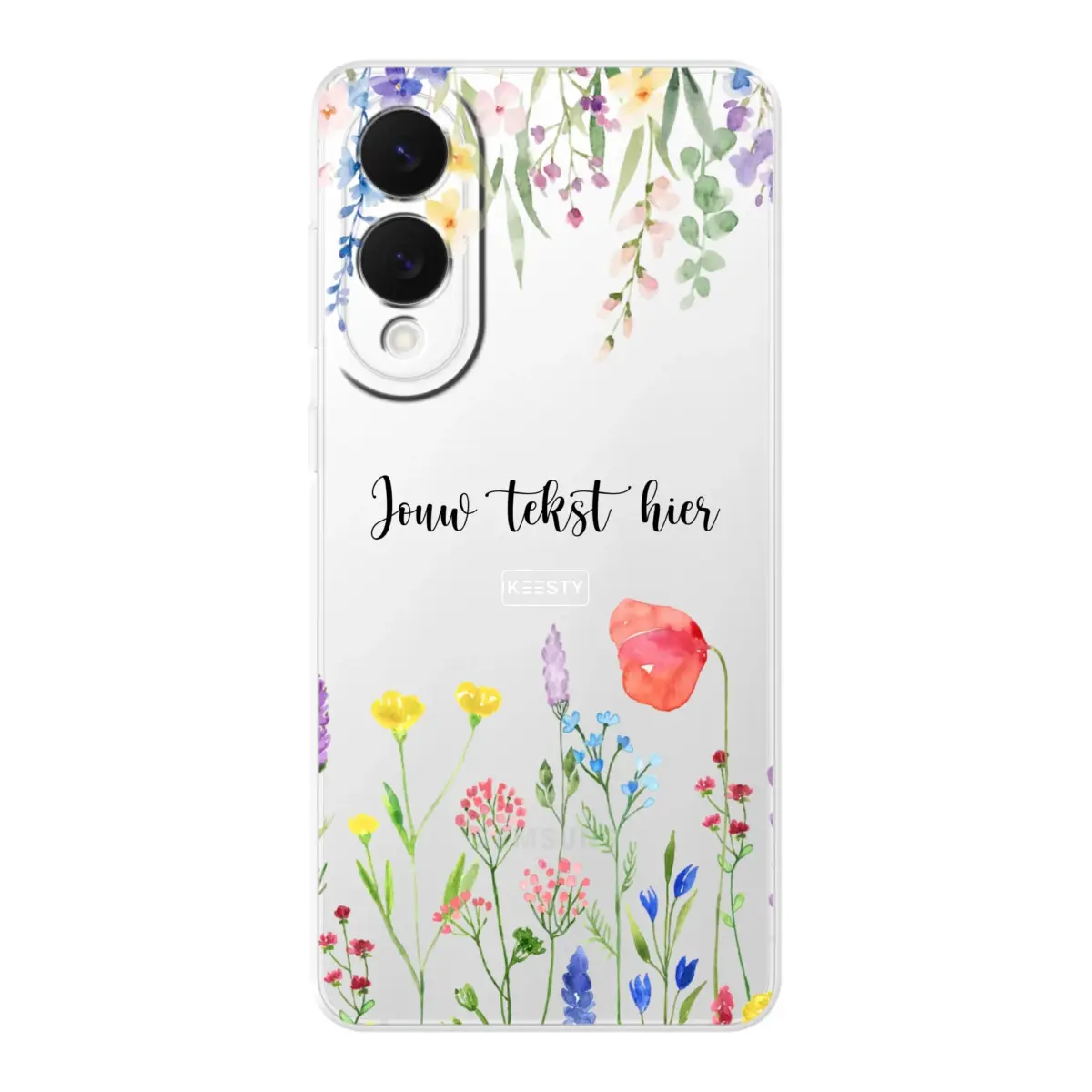Telefoonhoesje Met Foto Maken - Bloemen - Soft hoesje