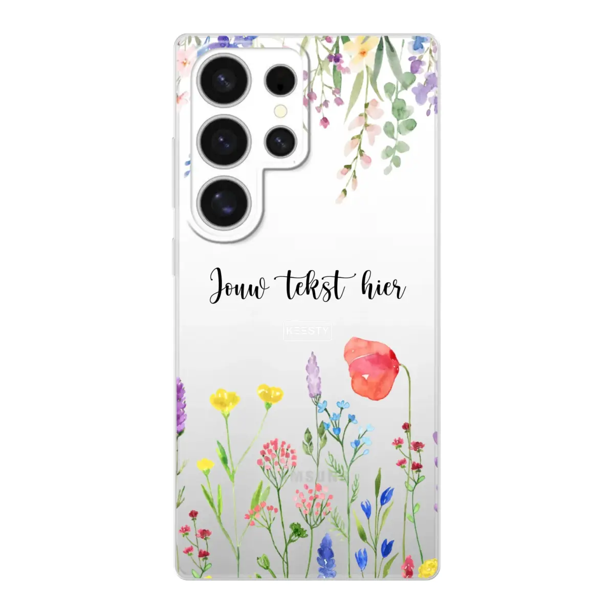 Telefoonhoesje Met Foto Maken - Bloemen - Soft hoesje