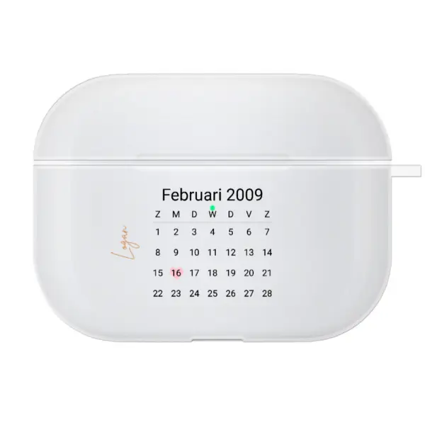 Airpods ontwerpen Naam en datum