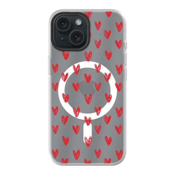 Hearts Telefoonhoesje - MagSafe - iPhone 15 - Keesty