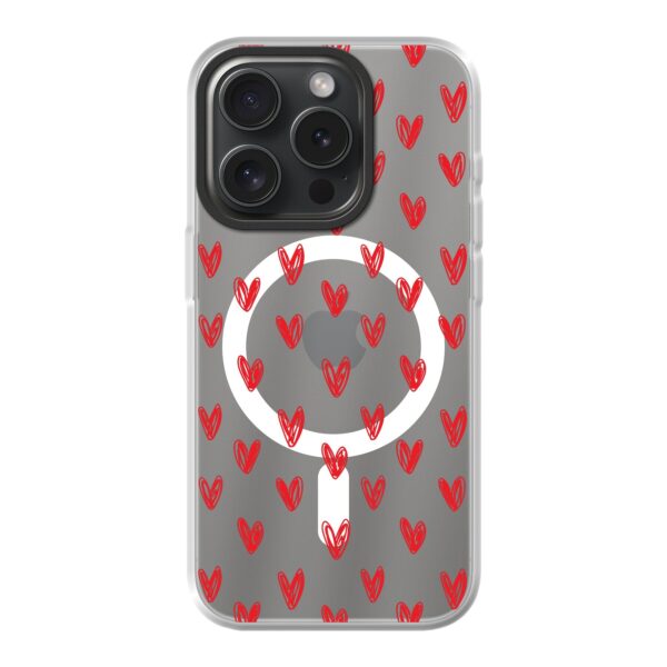 Hearts Telefoonhoesje - MagSafe - iPhone 15 Pro - Keesty