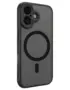 MagSafe hoesje iphone 17 semi transparant zwart
