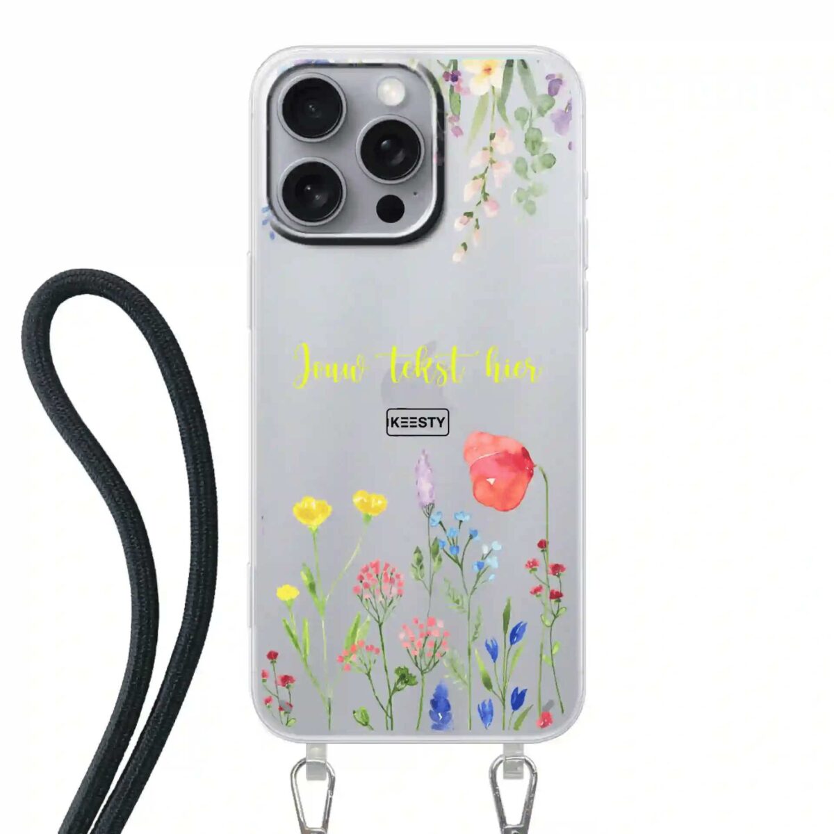 Telefoonhoesje Maken Koord Bloemen 2 Apple iPhone 11