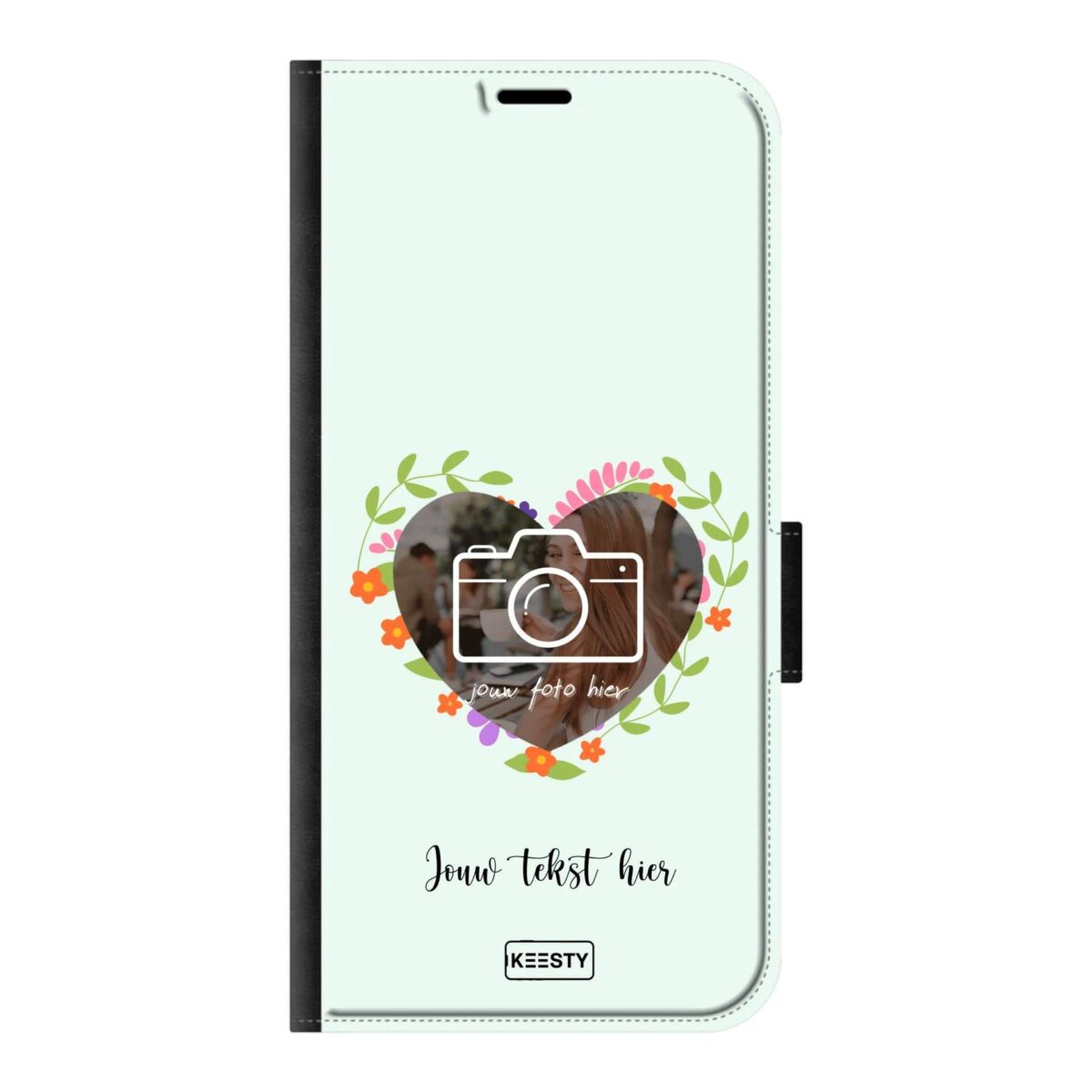 Telefoonhoesje Ontwerpen - Floral 4 - Portemonnee hoesje