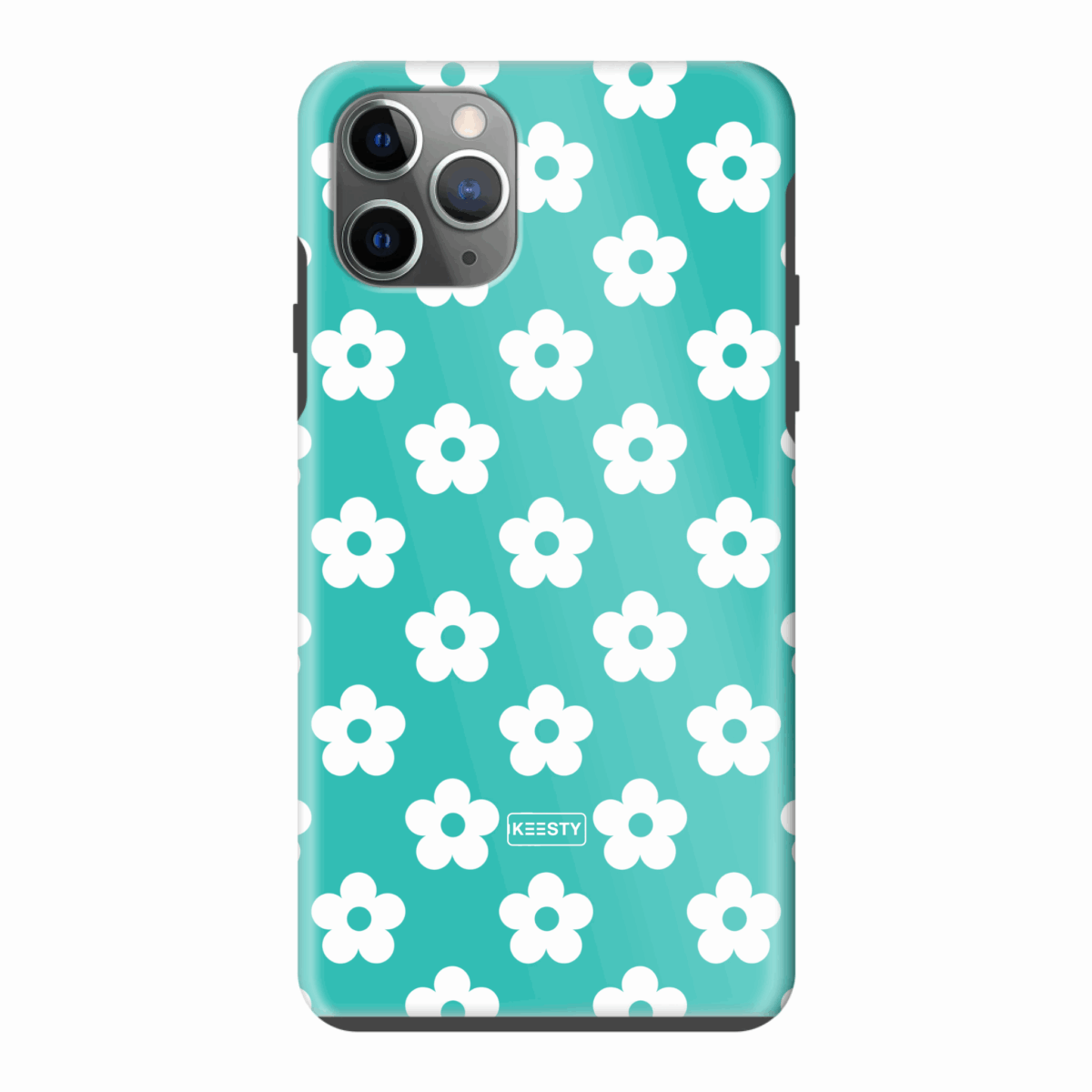 Telefoonhoesje personaliseren - Floral 4 - Tough hoesje